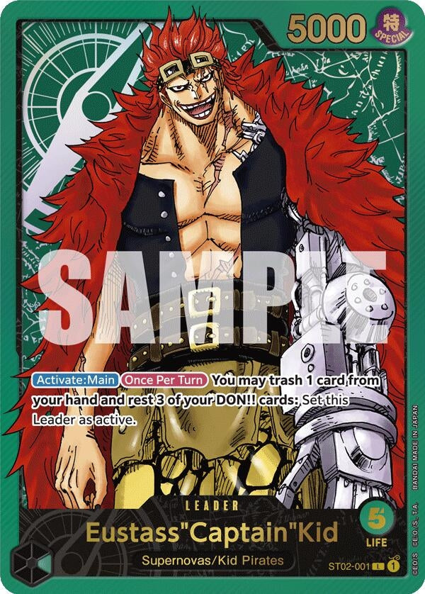 Image for Eustass"Captain"Kid (Premium Card Collection -Leader Collection-) (One Piece Promotion Cards) (ST02-001) - One Piece Card Game
