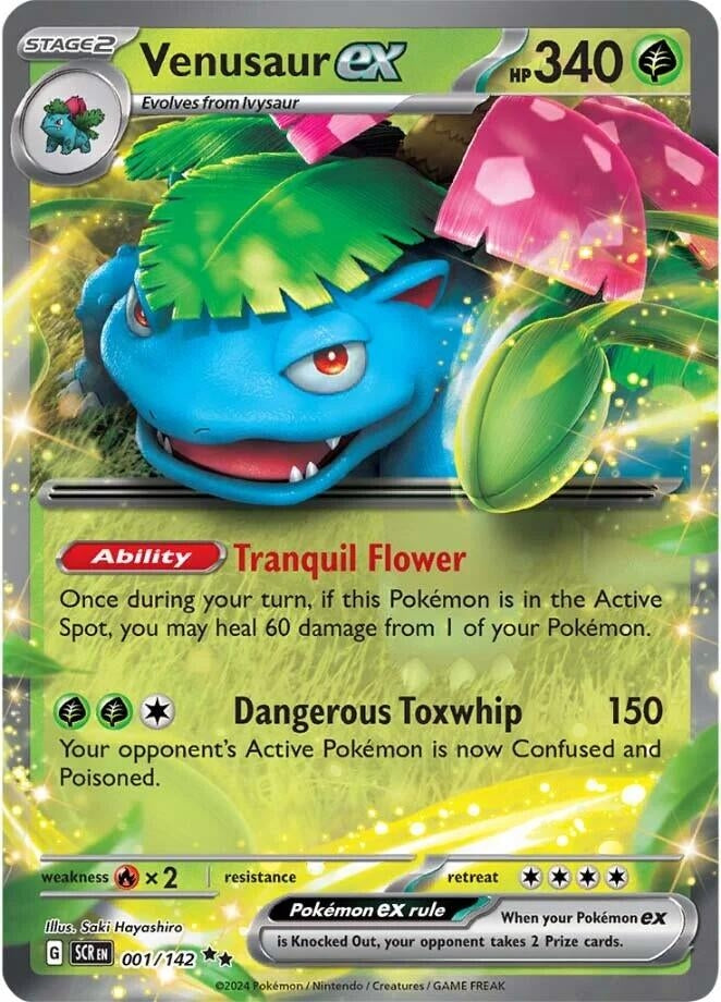 Image for Venusaur ex (SV07: Stellar Crown) (001/142) - Pokemon