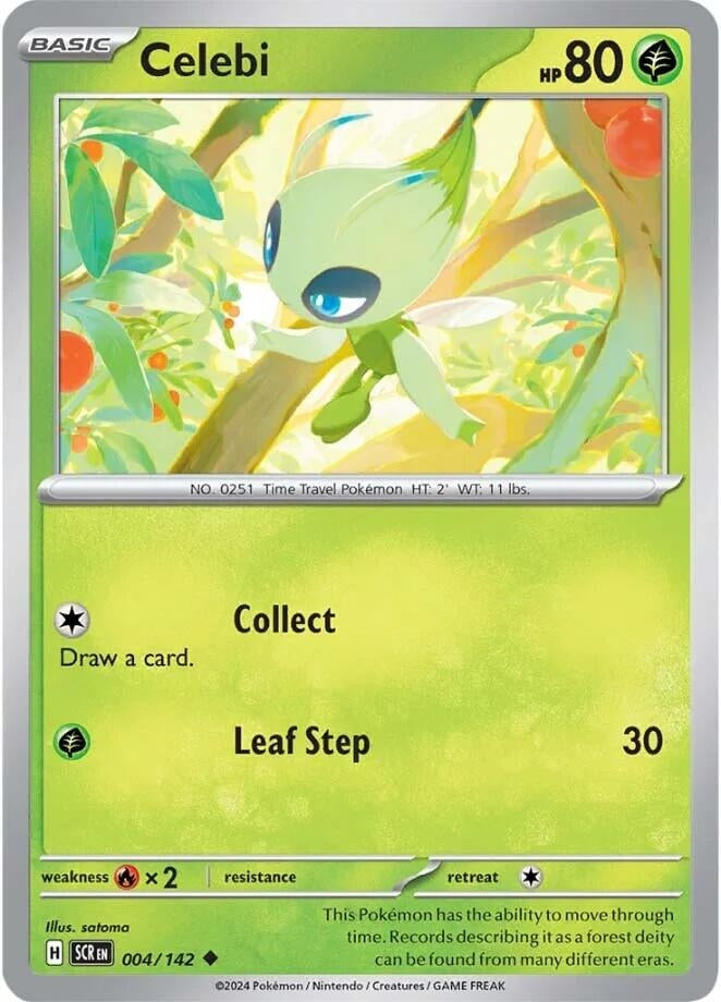 Image for Celebi (SV07: Stellar Crown) (004/142) - Pokemon