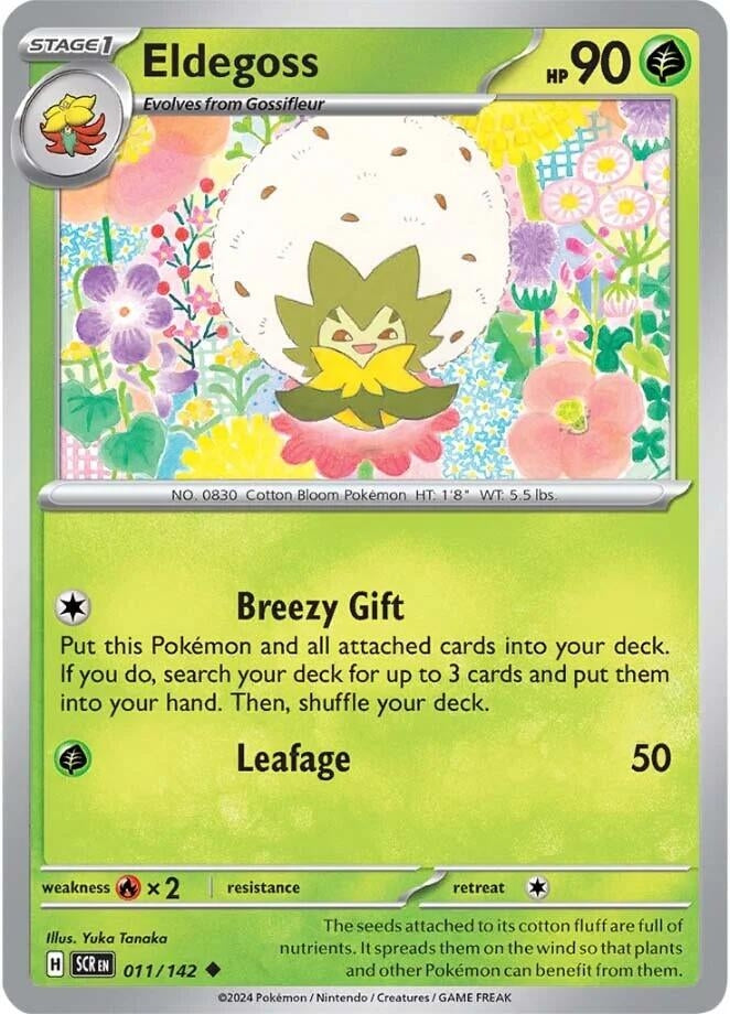 Image for Eldegoss (SV07: Stellar Crown) (011/142) - Pokemon