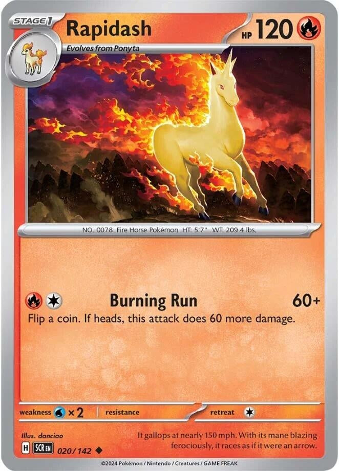 Image for Rapidash (SV07: Stellar Crown) (020/142) - Pokemon