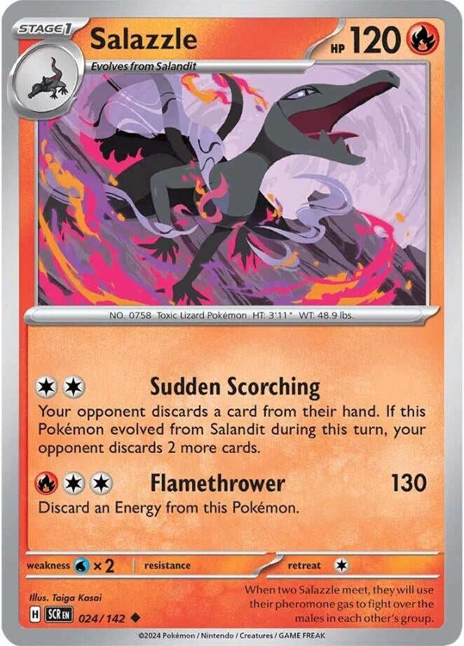 Image for Salazzle (SV07: Stellar Crown) (024/142) - Pokemon