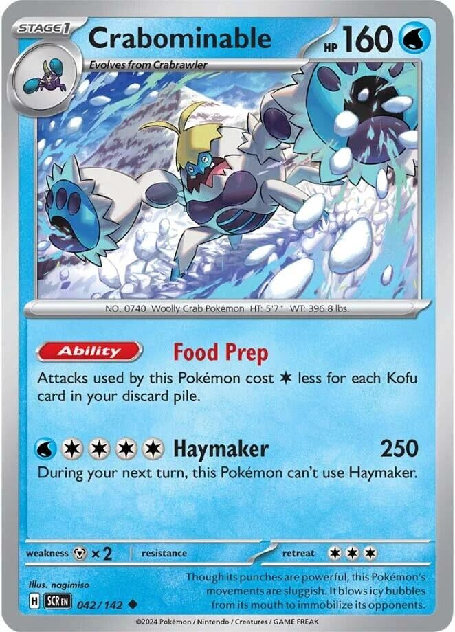 Image for Crabominable (SV07: Stellar Crown) (042/142) - Pokemon