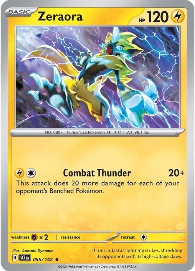 Image for Zeraora (SV07: Stellar Crown) (055/142) - Pokemon