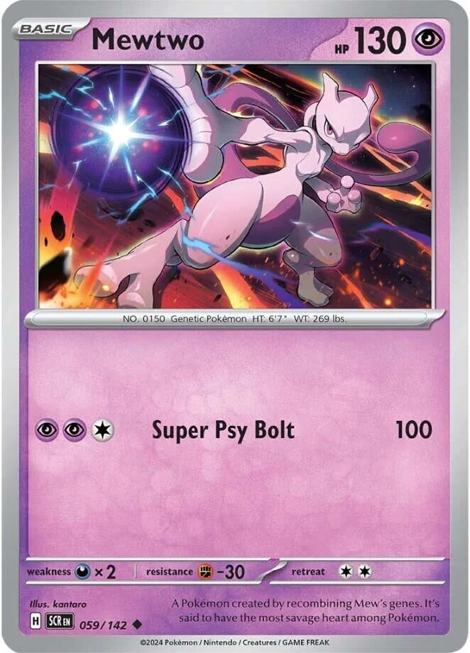 Image for Mewtwo (SV07: Stellar Crown) (059/142) - Pokemon