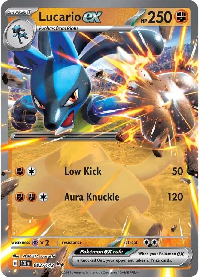 Image for Lucario ex (SV07: Stellar Crown) (082/142) - Pokemon