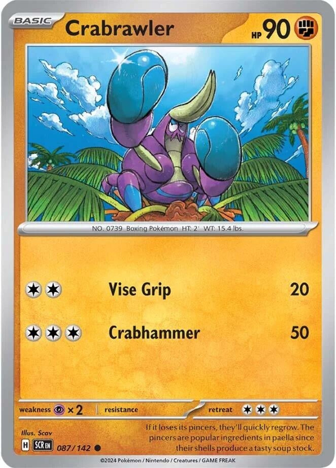 Image for Crabrawler (SV07: Stellar Crown) (087/142) - Pokemon