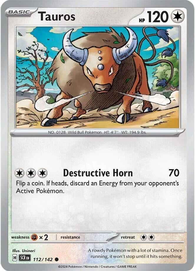 Image for Tauros (SV07: Stellar Crown) (112/142) - Pokemon