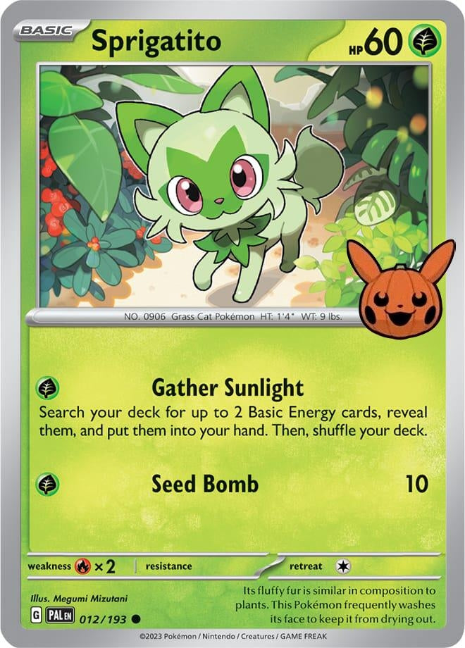 Image for Sprigatito (Trick or Trade BOOster Bundle 2024) (012/193) - Pokemon