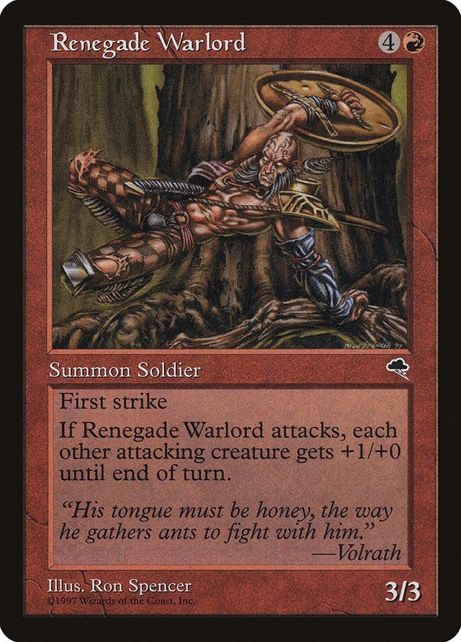 Image for Renegade Warlord (Tempest) (197) - Magic: The Gathering