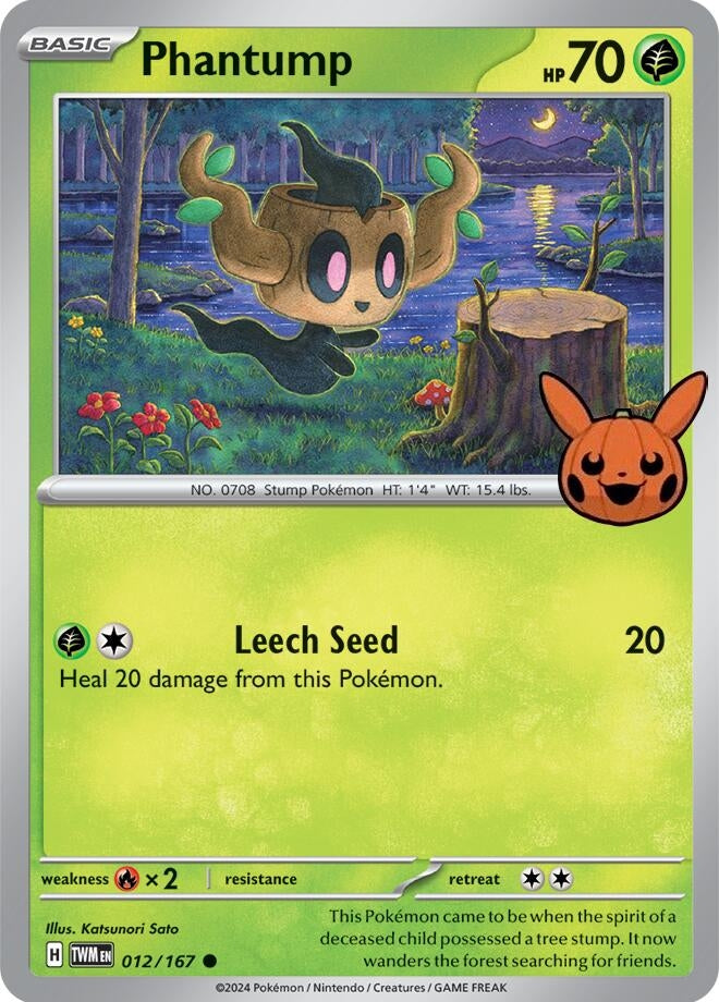 Image for Phantump (Trick or Trade BOOster Bundle 2024) (012/167) - Pokemon