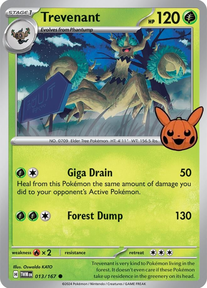 Image for Trevenant (Trick or Trade BOOster Bundle 2024) (013/167) - Pokemon
