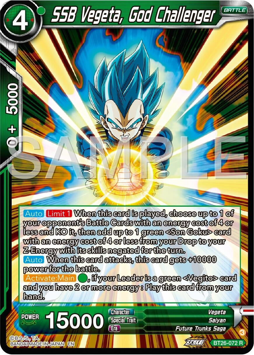 Image for SSB Vegeta, God Challenger (Ultimate Advent) (BT26-072) - Dragon Ball Super: Masters