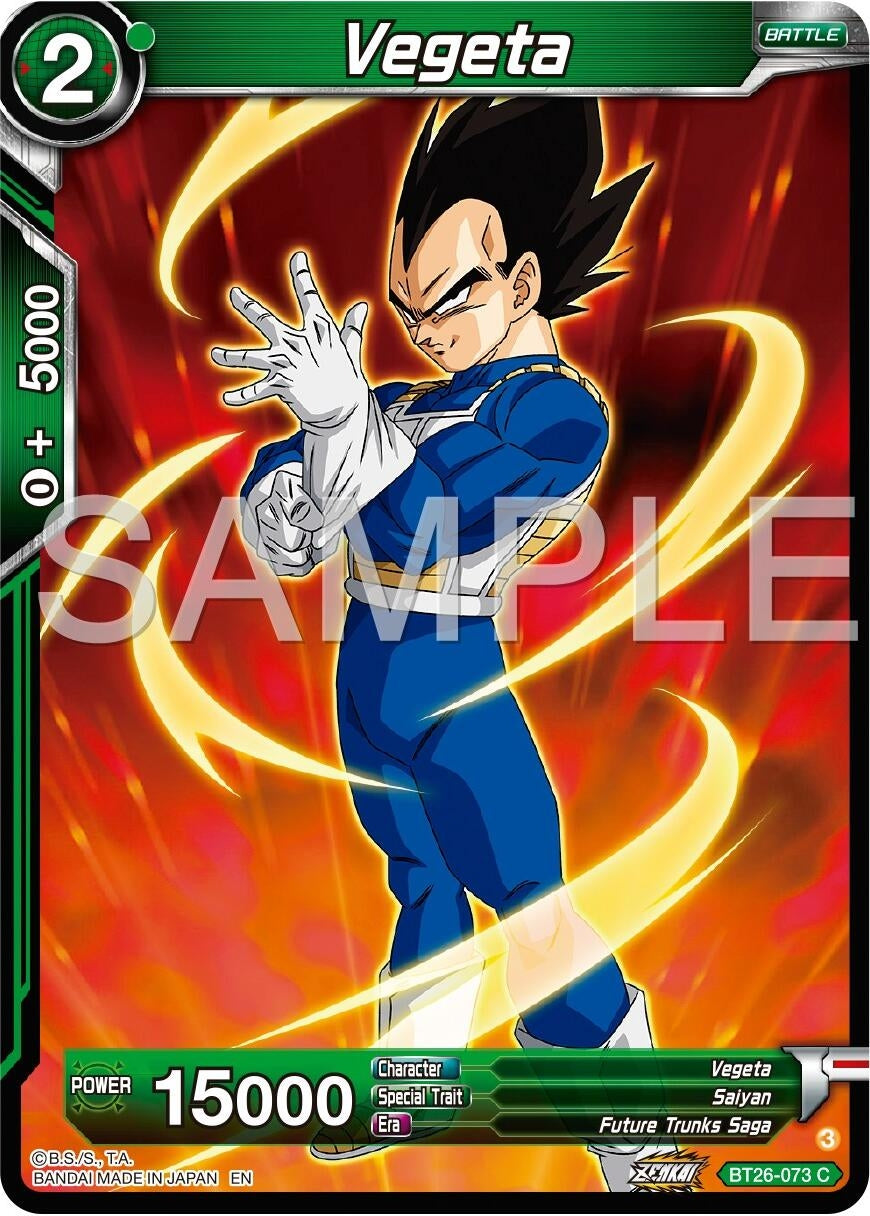 Image for Vegeta (Ultimate Advent) (BT26-073) - Dragon Ball Super: Masters