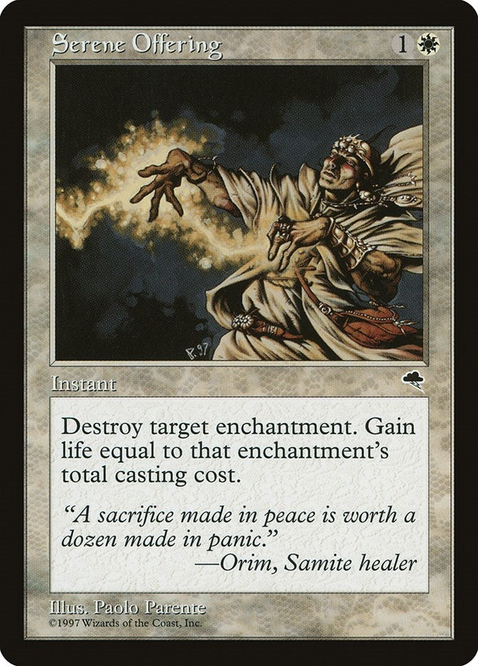 Image for Serene Offering (Tempest) (40) - Magic: The Gathering