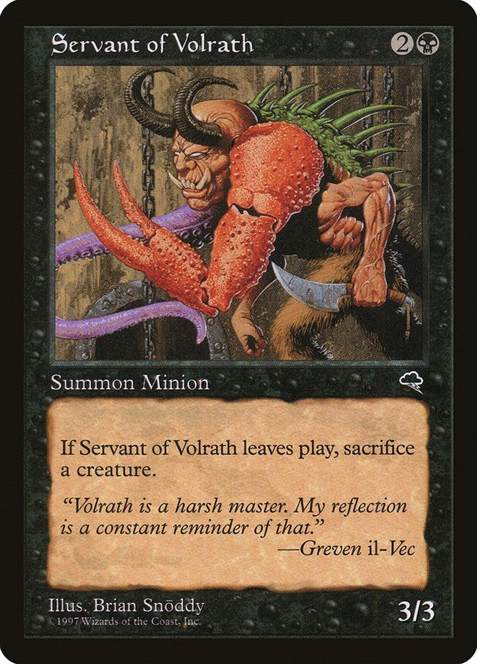 Image for Servant of Volrath (Tempest) (156) - Magic: The Gathering