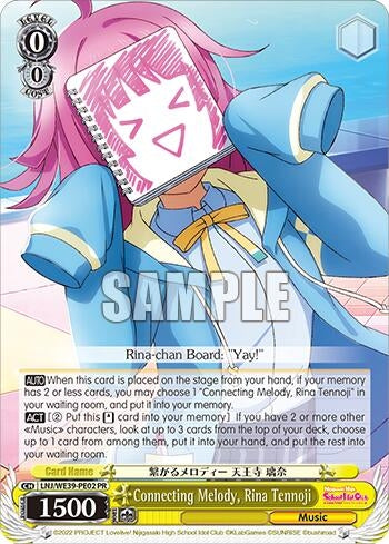 Image for Connecting Melody, Rina Tennoji (Love Live! School Idol Festival Series 10th Anniversary Premium Booster) (LNJ/WE39-PE02) - Weiss Schwarz