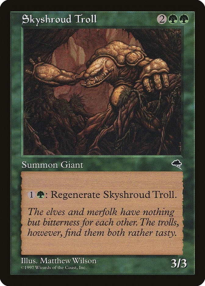 Image for Skyshroud Troll (Tempest) (257) - Magic: The Gathering