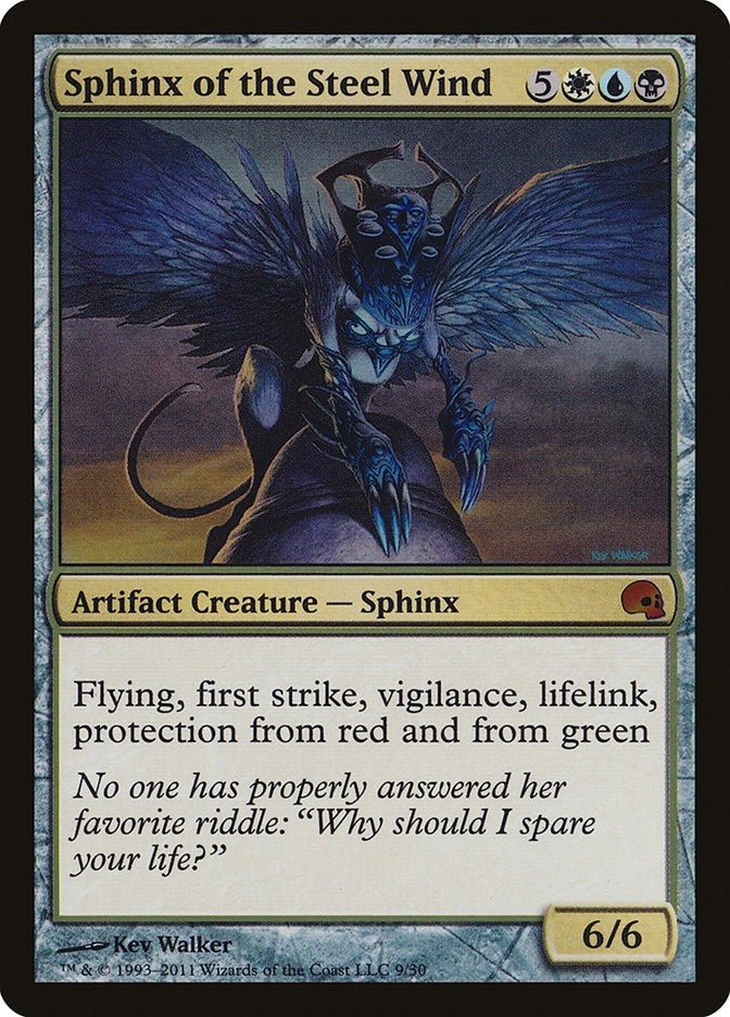 Image for Sphinx of the Steel Wind (Premium Deck Series: Graveborn) (9) - Magic: The Gathering