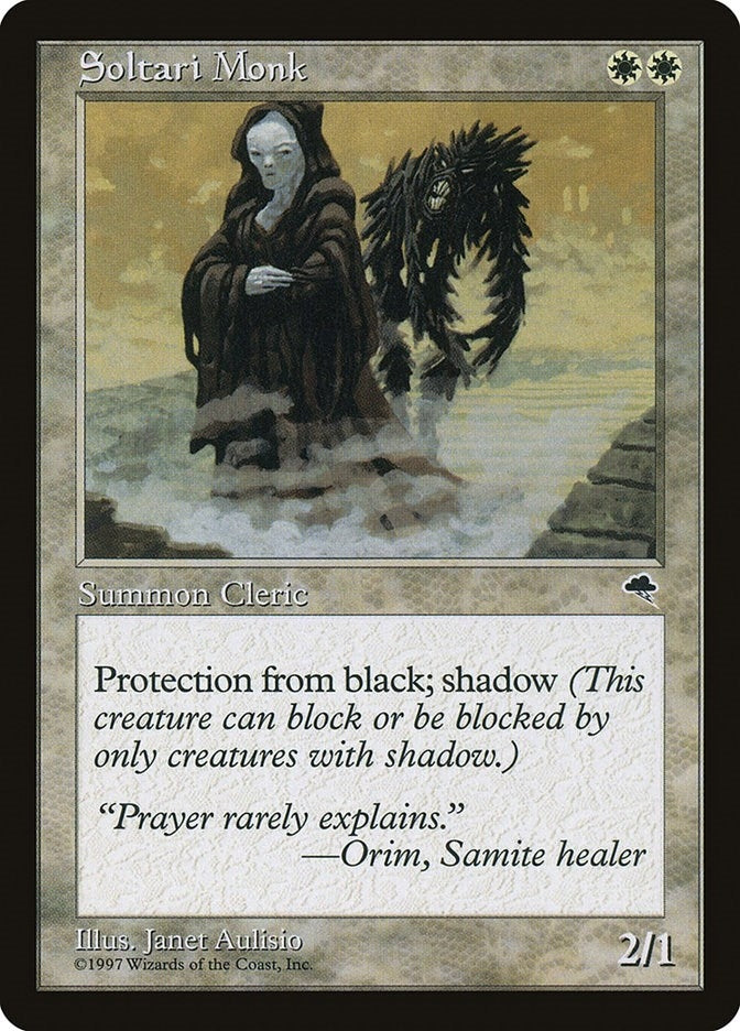 Image for Soltari Monk (Tempest) (45) - Magic: The Gathering