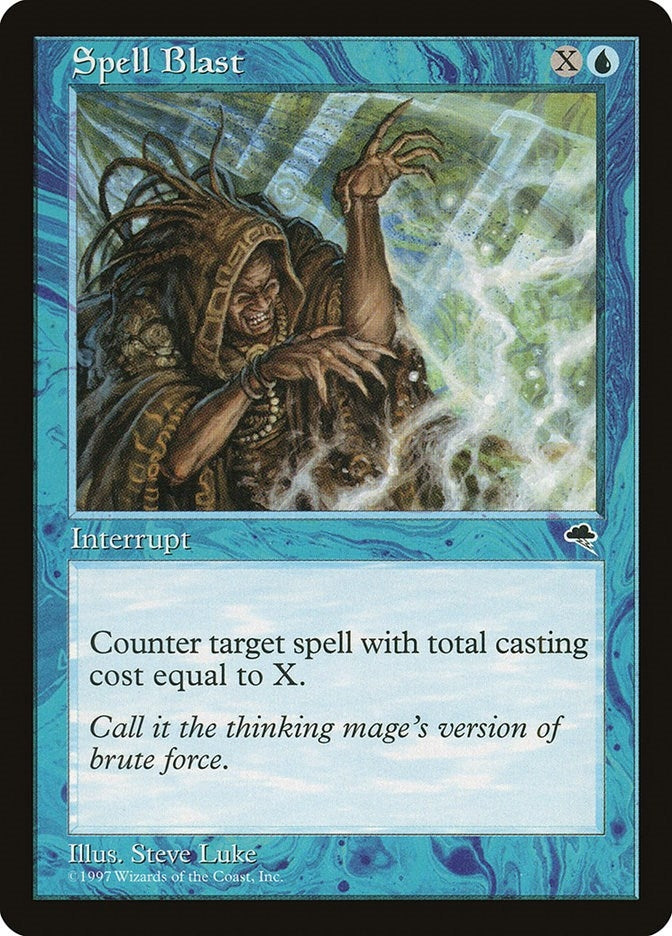 Image for Spell Blast (Tempest) (89) - Magic: The Gathering