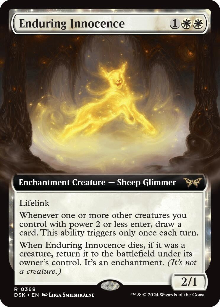 Image for Enduring Innocence (Extended Art) (Duskmourn: House of Horror) (368) - Magic: The Gathering