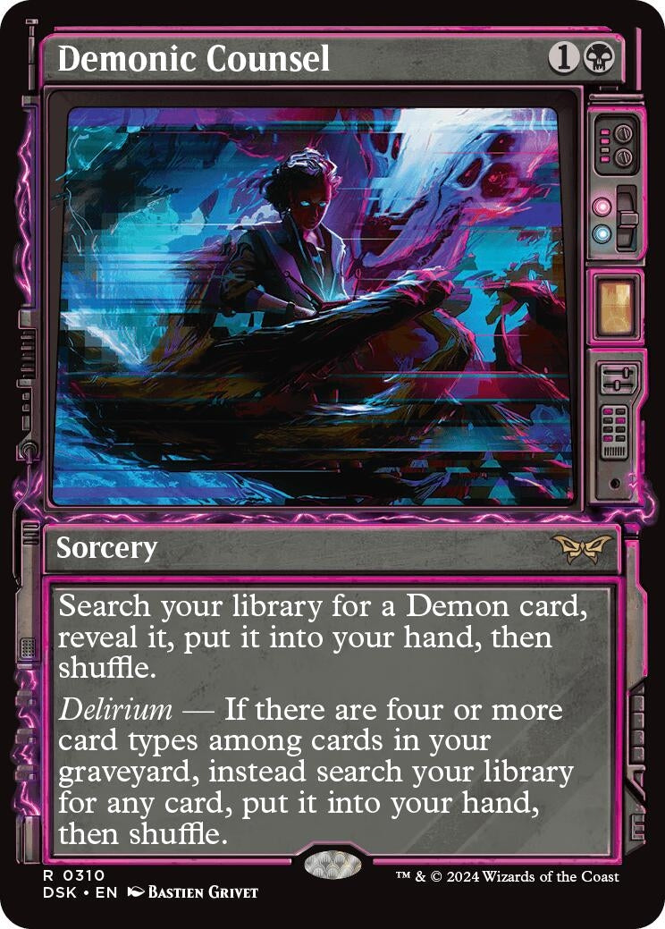 Image for Demonic Counsel (Showcase) (Duskmourn: House of Horror) (310) - Magic: The Gathering