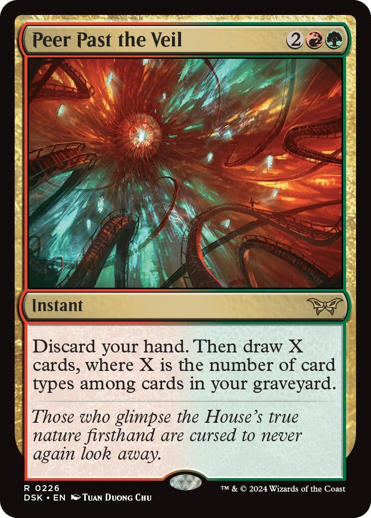 Image for Peer Past the Veil (Duskmourn: House of Horror) (226) - Magic: The Gathering