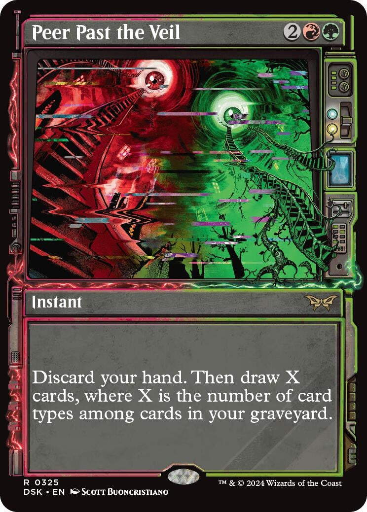Image for Peer Past the Veil (Showcase) (Duskmourn: House of Horror) (325) - Magic: The Gathering