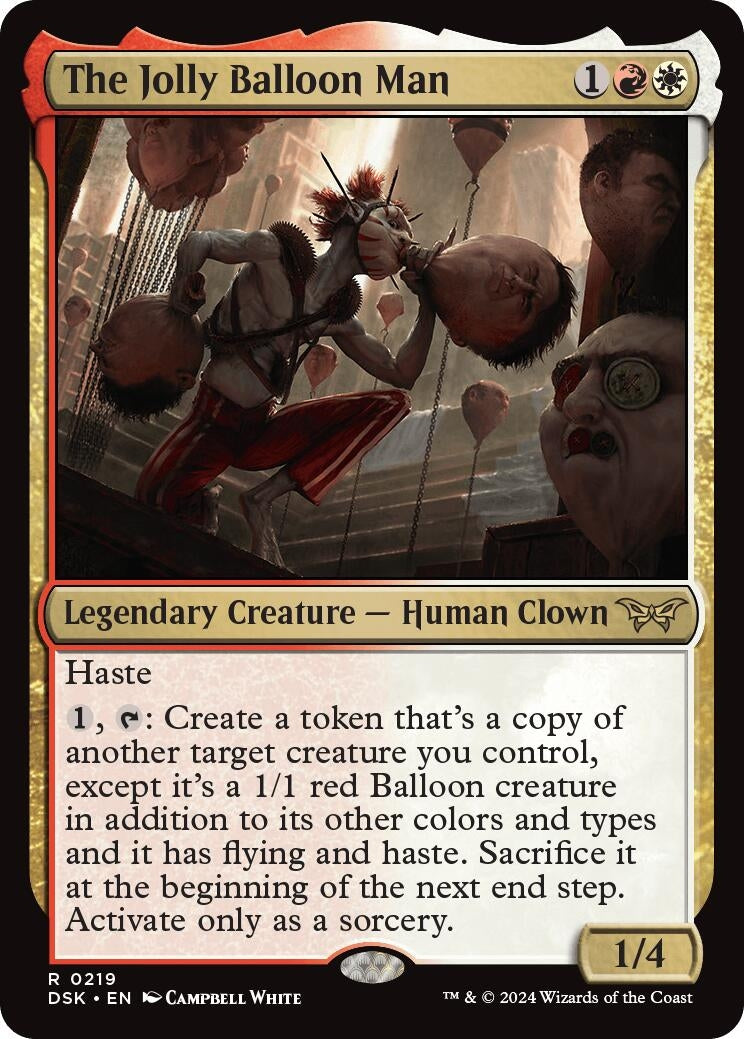 Image for The Jolly Balloon Man (Duskmourn: House of Horror) (219) - Magic: The Gathering