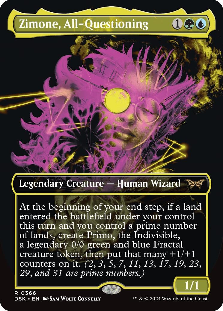 Image for Zimone, All-Questioning (Showcase) (Duskmourn: House of Horror) (366) - Magic: The Gathering