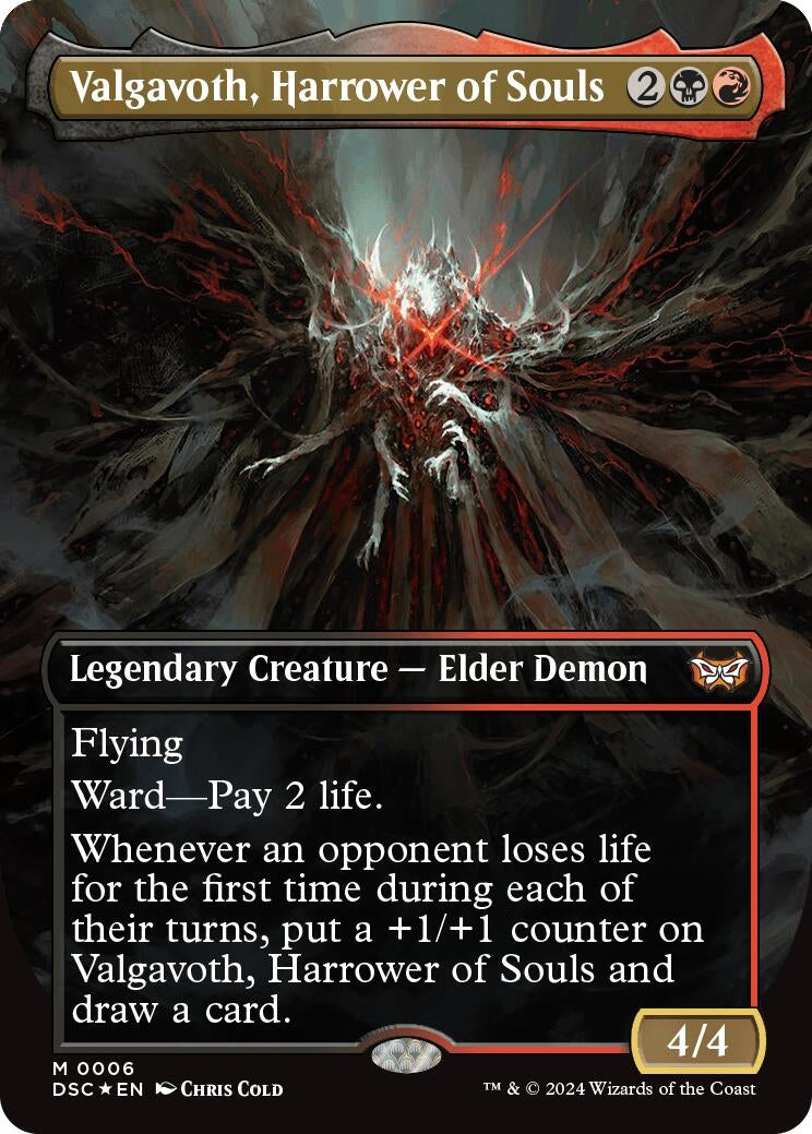 Image for Valgavoth, Harrower of Souls (Borderless) (Commander: Duskmourn: House of Horror) (6) - Magic: The Gathering