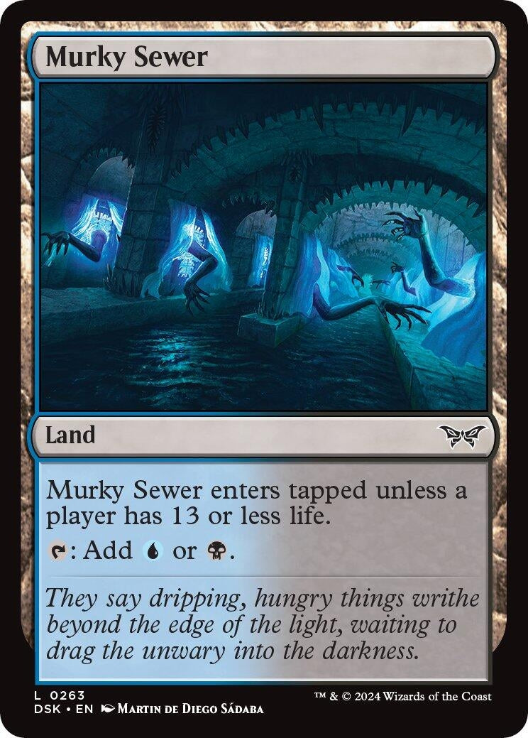 Image for Murky Sewer (Duskmourn: House of Horror) (263) - Magic: The Gathering