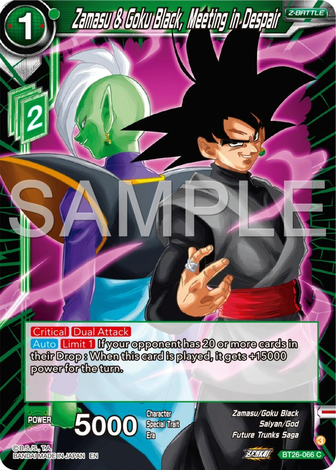 Image for Zamasu & Goku Black, Meeting in Despair (Ultimate Advent) (BT26-066) - Dragon Ball Super: Masters