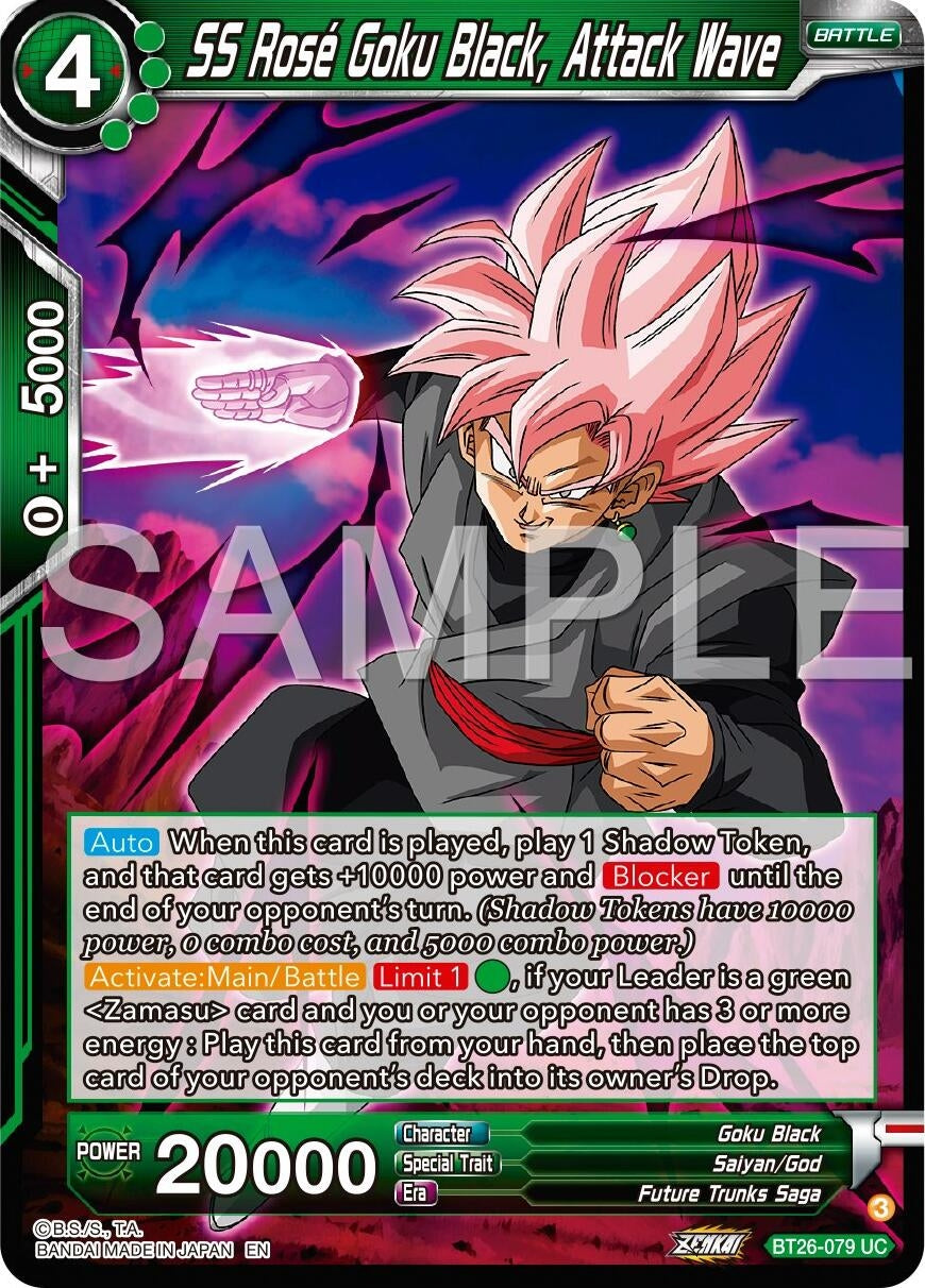 Image for SS Rose Goku Black, Attack Wave (Ultimate Advent) (BT26-079) - Dragon Ball Super: Masters