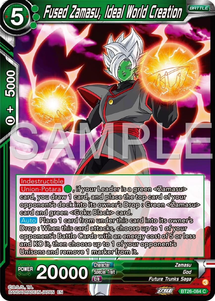 Image for Fused Zamasu, Ideal World Creation (Ultimate Advent) (BT26-084) - Dragon Ball Super: Masters