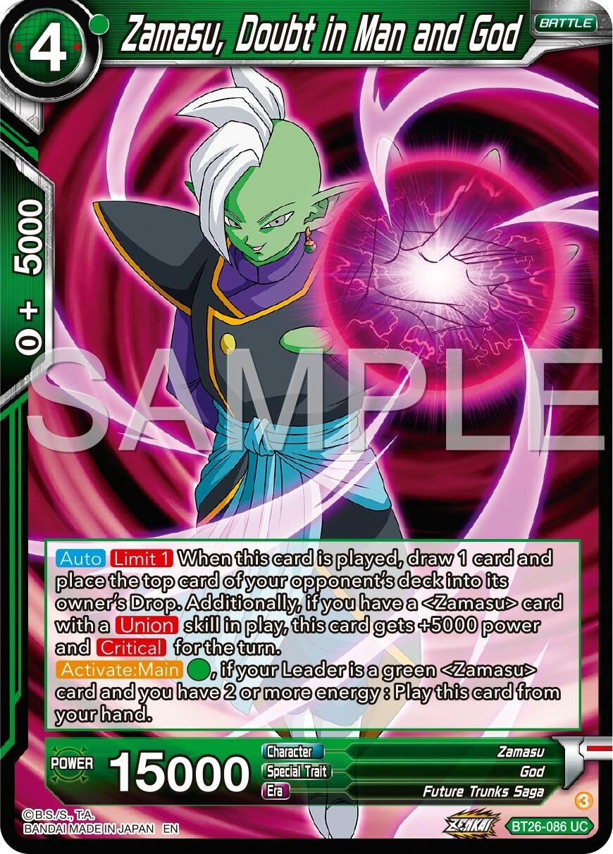 Image for Zamasu, Doubt in Man and God (Ultimate Advent) (BT26-086) - Dragon Ball Super: Masters