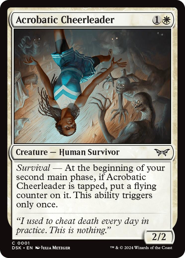 Image for Acrobatic Cheerleader (Duskmourn: House of Horror) (1) - Magic: The Gathering