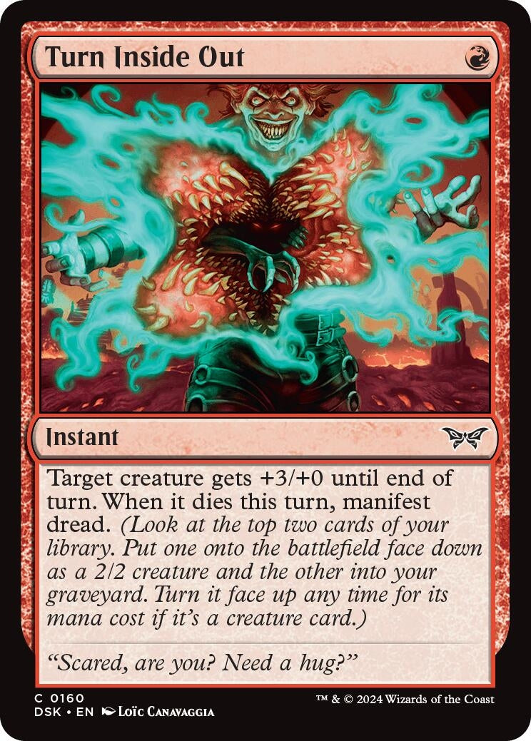 Image for Turn Inside Out (Duskmourn: House of Horror) (160) - Magic: The Gathering