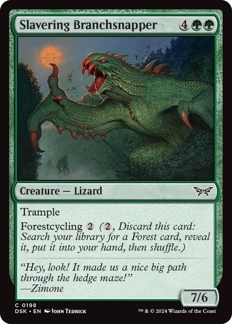 Image for Slavering Branchsnapper (Duskmourn: House of Horror) (198) - Magic: The Gathering