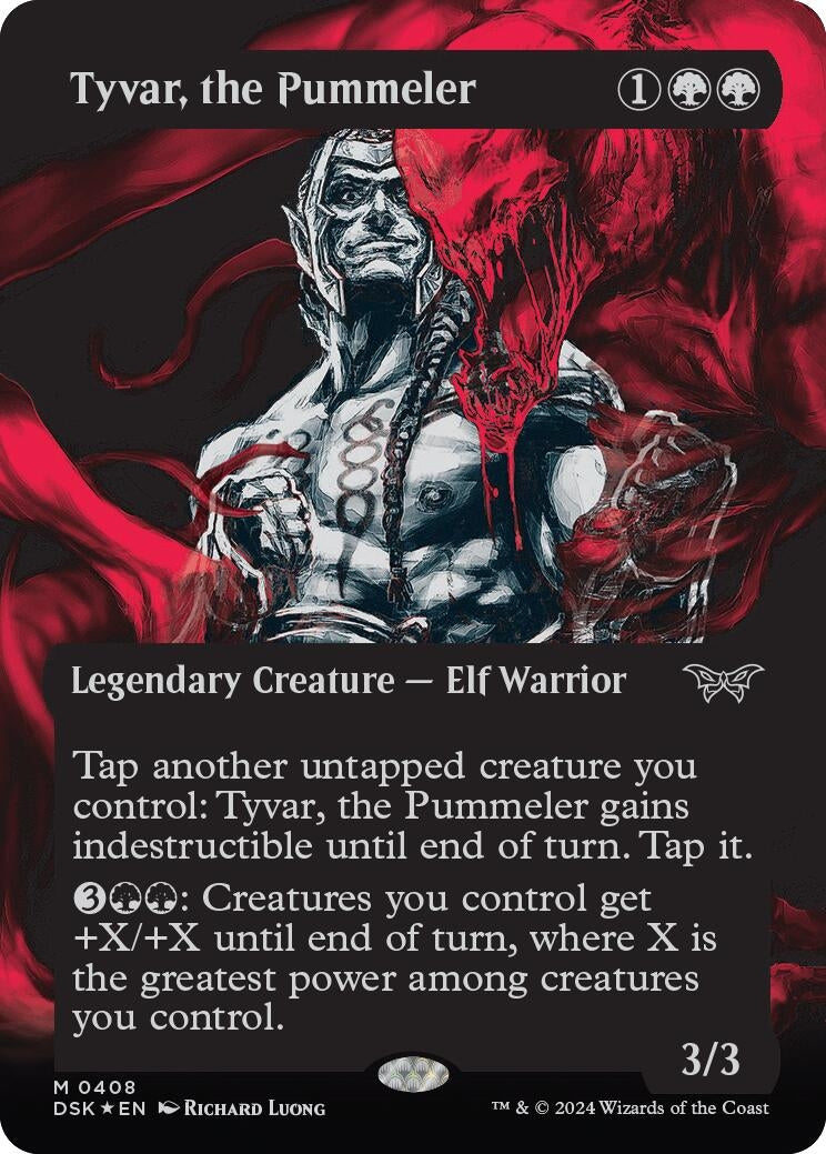 Image for Tyvar, the Pummeler (Showcase) (Textured Foil) (Duskmourn: House of Horror) (408) - Magic: The Gathering