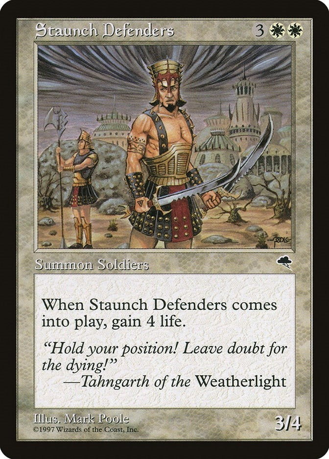 Image for Staunch Defenders (Tempest) (49) - Magic: The Gathering