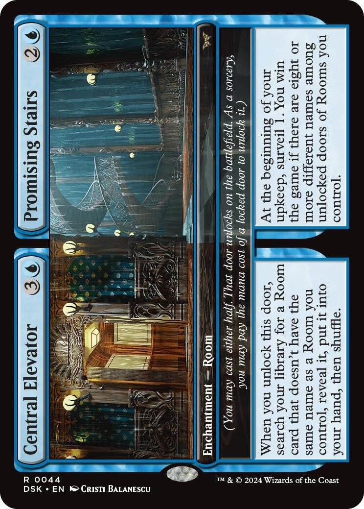 Image for Central Elevator // Promising Stairs (Duskmourn: House of Horror) (44) - Magic: The Gathering
