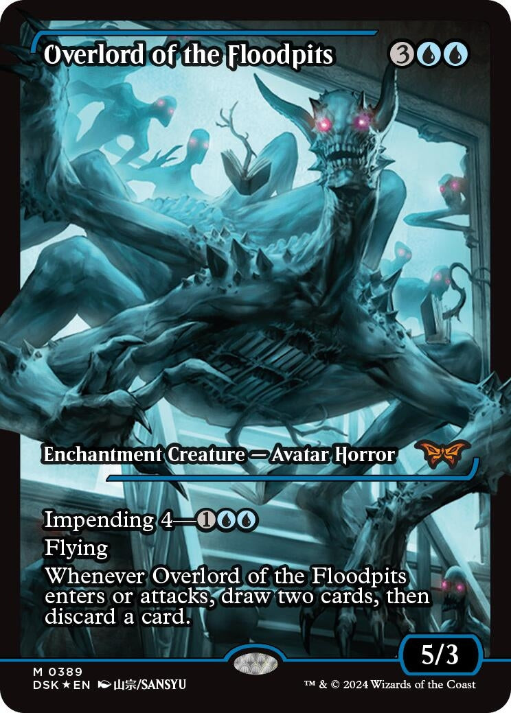 Image for Overlord of the Floodpits (Showcase) (Duskmourn: House of Horror) (389) - Magic: The Gathering