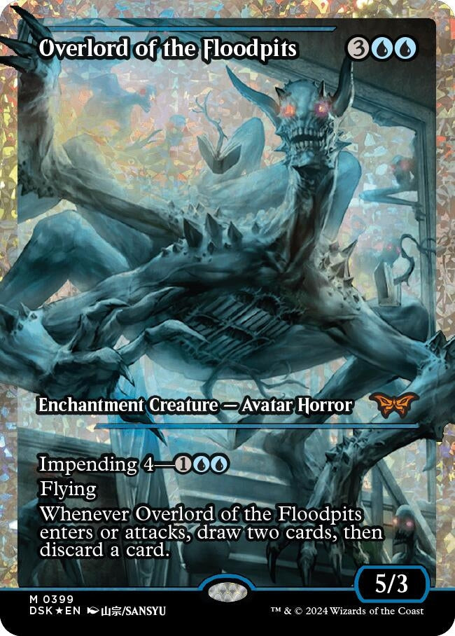 Image for Overlord of the Floodpits (Showcase) (Fracture Foil) (Duskmourn: House of Horror) (399) - Magic: The Gathering