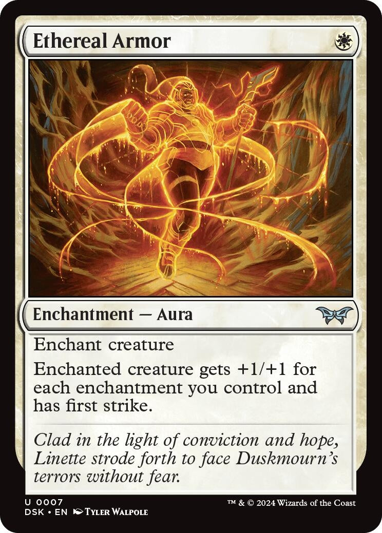 Image for Ethereal Armor (Duskmourn: House of Horror) (7) - Magic: The Gathering