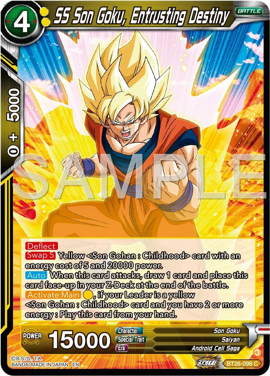 Image for SS Son Goku, Entrusting Destiny (Ultimate Advent) (BT26-098) - Dragon Ball Super: Masters