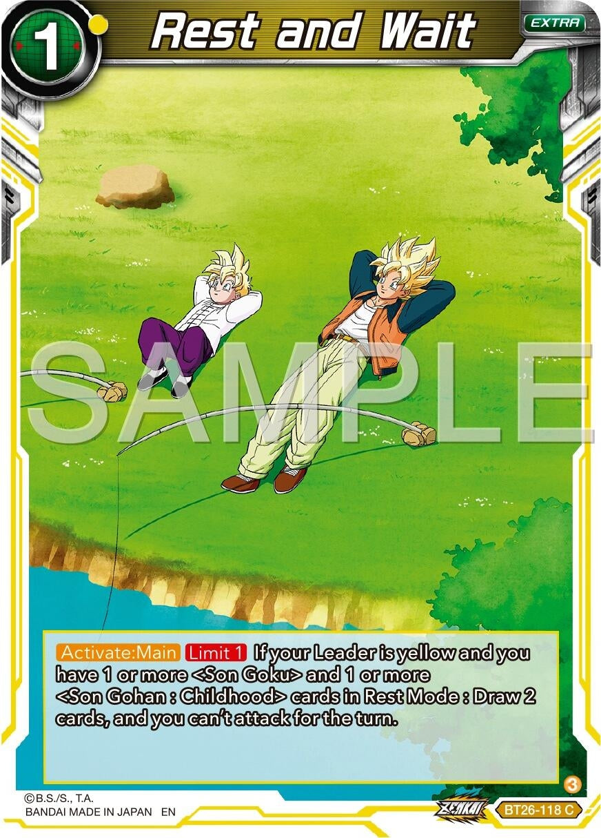 Image for Rest and Wait (Ultimate Advent) (BT26-118) - Dragon Ball Super: Masters