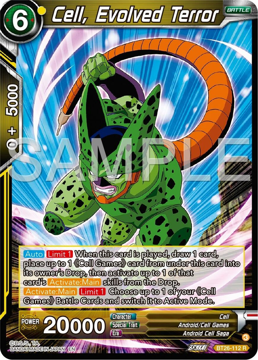Image for Cell, Evolved Terror (Ultimate Advent) (BT26-112) - Dragon Ball Super: Masters