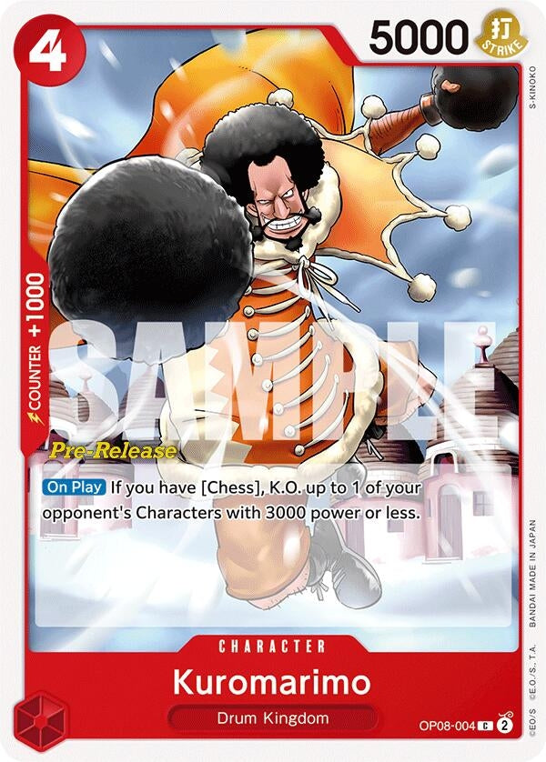 Image for Kuromarimo (Two Legends Pre-Release Cards) (OP08-004) - One Piece Card Game